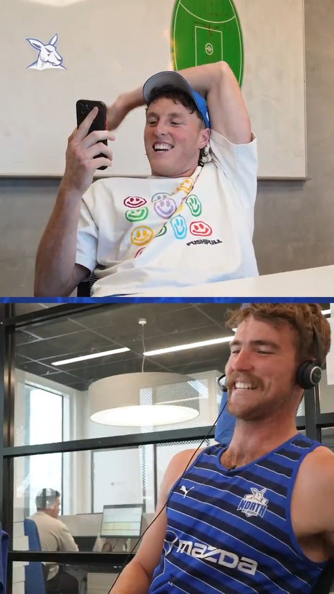 Multiple leading goalkicker. Co-vice captain. All-Australian. 𝟓𝟎-𝐲𝐞𝐚𝐫 𝐦𝐞𝐦𝐛𝐞𝐫 𝐍𝐞𝐢𝐥 𝐀𝐫𝐧𝐨𝐥𝐝. Nick Larkey takes a call from an unsuspecting Finnbar Maley, and strings him along for more than five minutes 💀 #Kangas