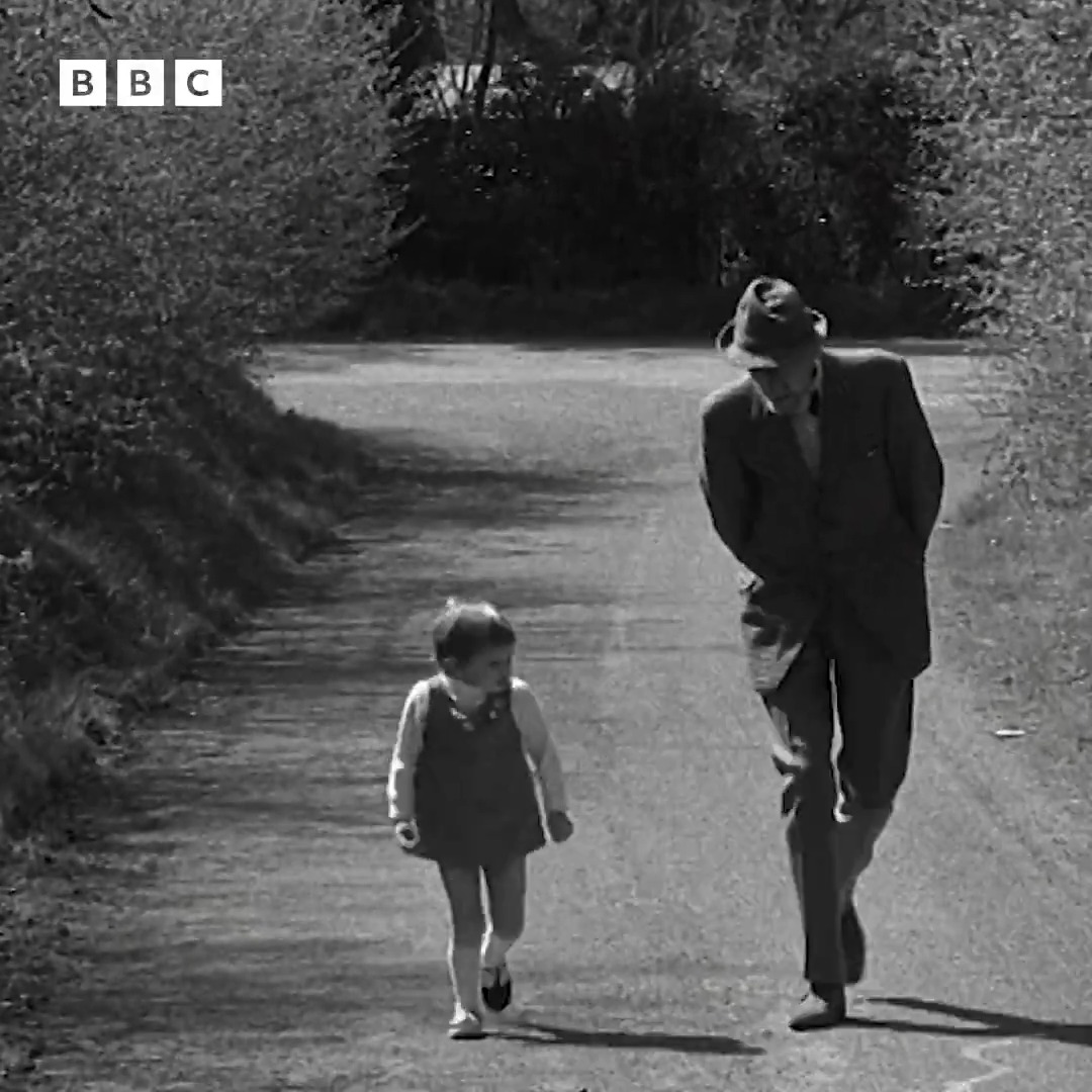In 1971, Fyfe Robertson had to stretch his not inconsiderable legs to keep up with pint-sized walking enthusiast Louise Todd, during a brisk stroll. Charming stuff.