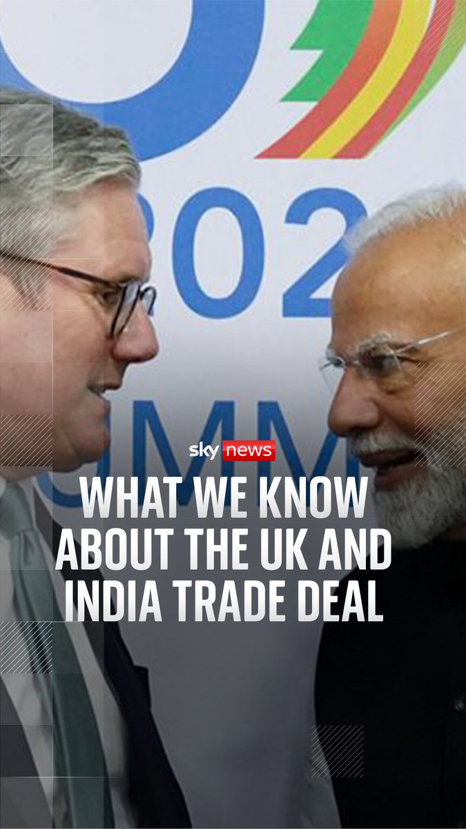 What we know about the UK and India trade deal? The UK and India have signed an "ambitious and mutually beneficial free trade agreement", according to Narendra Modi. Sky's political correspondent Liz Bates explains.