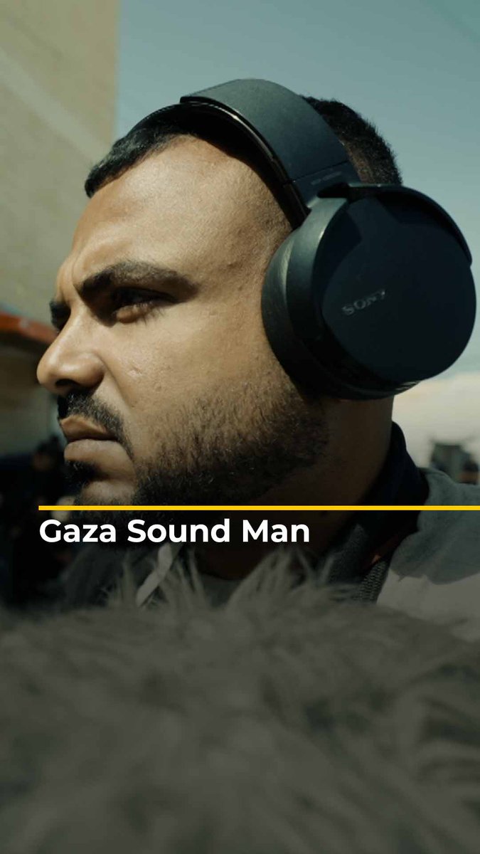A sound engineer in Gaza records the loss and destruction of the genocide. Watch this video with sound on 🎧⬇️