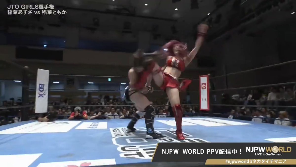 .稲葉あずさ "Moonsault Press → Anegoye" PPV⏩ #NJPW #njpwworld #タカタイチマニア
