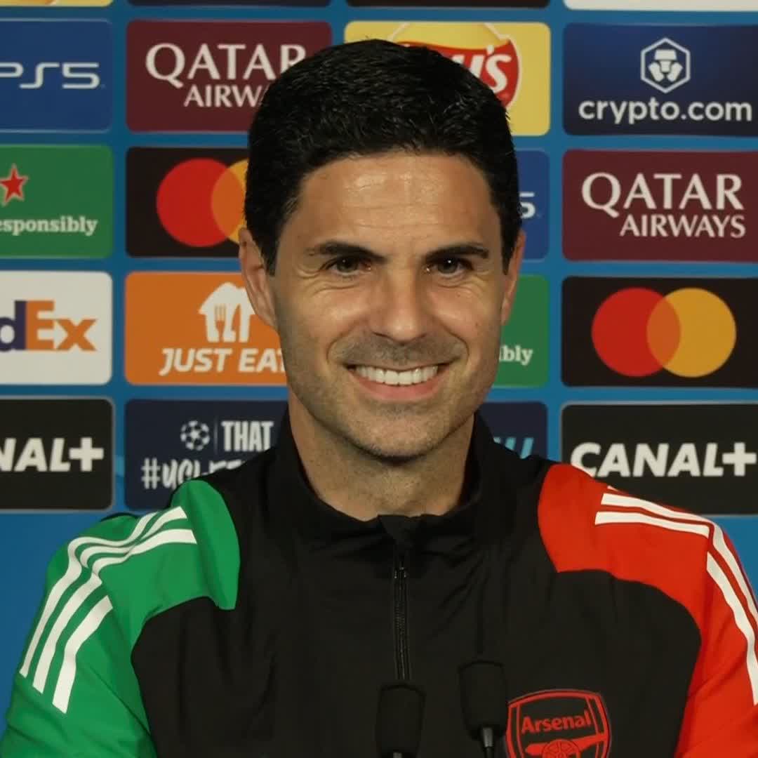 "We are here to make history" 😤 Mikel Arteta is hoping for an historical night as Arsenal take on PSG for a place in the Champions League final 🏆