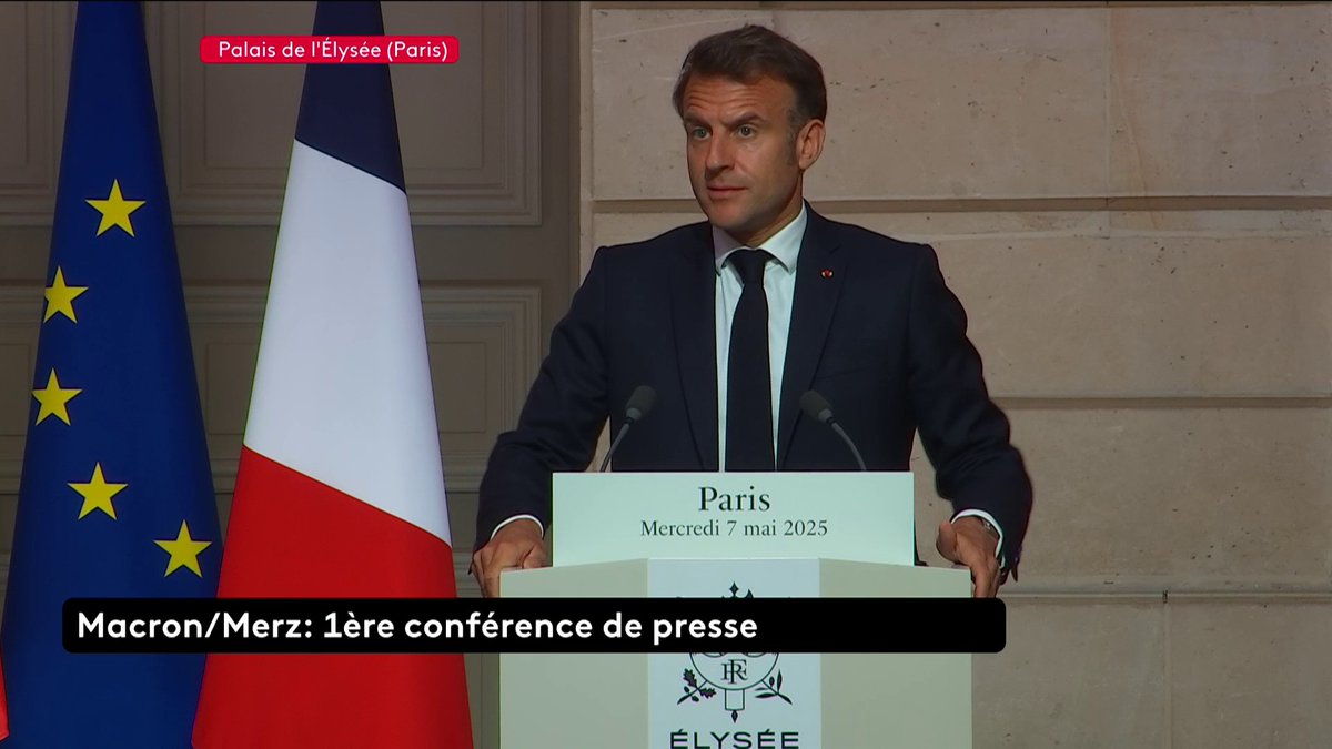 🔴 DIRECT 🗣"Que l'épargne, abondante en Europe, soit mieux utilisée pour servir nos grands objectifs stratégiques" déclare Emmanuel Macron, à la première conférence de presse franco-allemand.