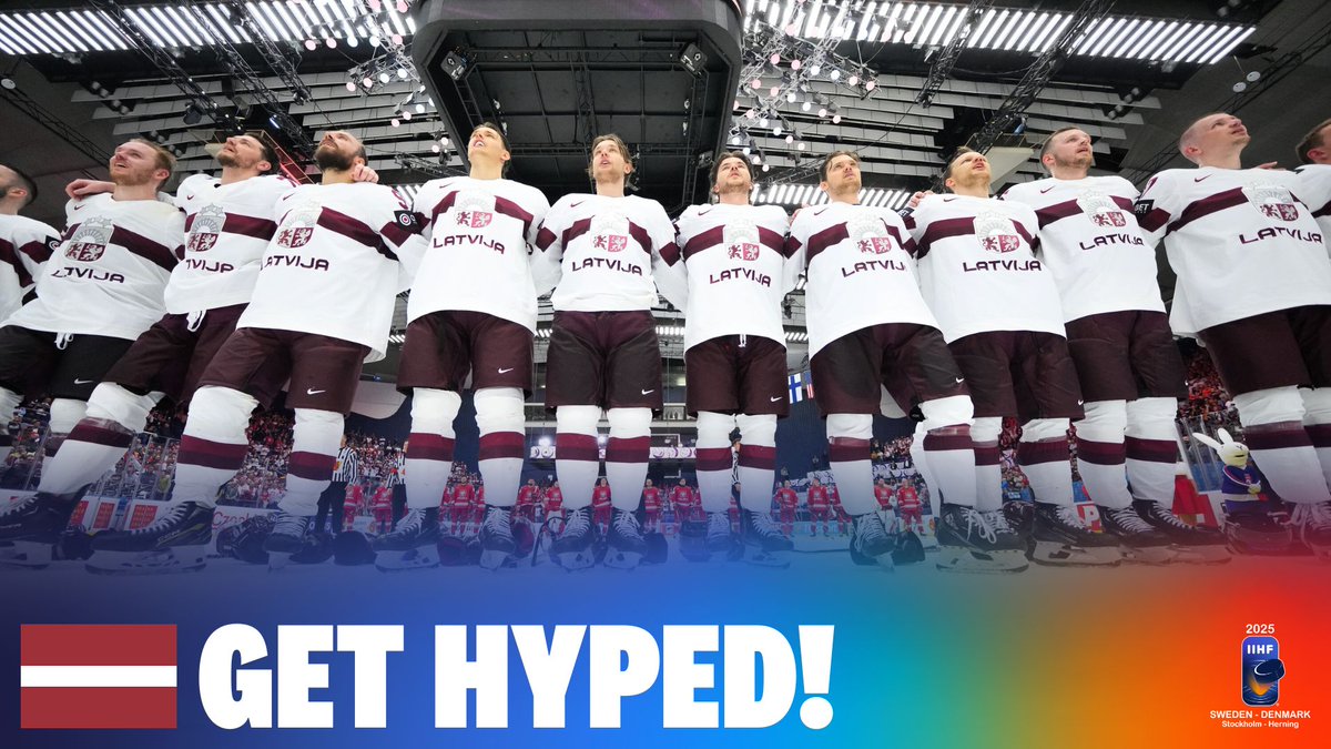 Team Latvia is bringing heart and hustle back to #MensWorlds! Who's ready?😤 #IIHF LV Hokeja federācija