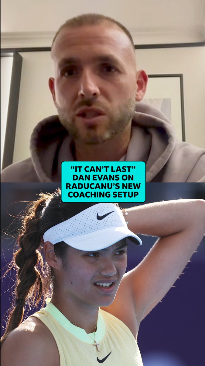 🗣️ "I think Emma will be looking for a new coach again very soon" 🎾 Dan Evans doesn't think Emma Raducanu's new coaching arrangement with Mark Petchey - who will job-share with broadcasting commitments - is sustainable. #BBCTennis