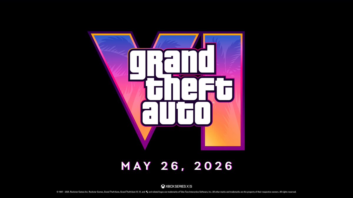 Watch Grand Theft Auto VI Trailer 2 Now. Coming to Xbox Series X|S May 26, 2026