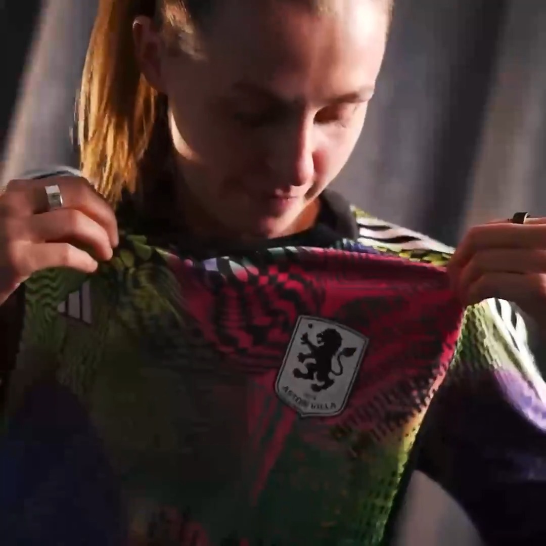 Aston Villa are pleased to launch an all-new Pride pre-match jersey, available online and from the Villa Store now! A unique collaboration with adidas and American fashion designer Jeremy Scott, the shirt will be worn by Villa's women's side during their warm-up this Saturday.