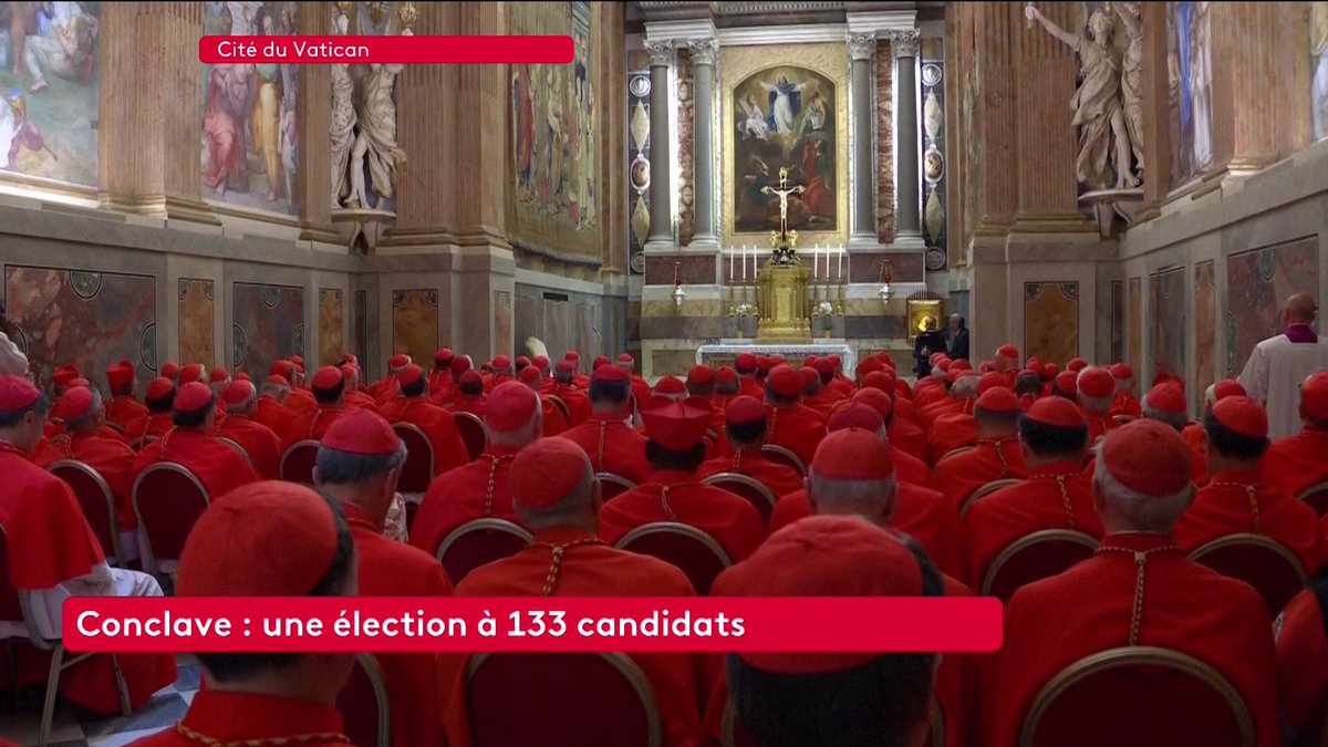 🇻🇦⛪️ FLASH - Les cardinaux prient ensemble avant le début OFFICIEL du CONCLAVE, où 133 candidats sont en lice pour être le SUCCESSEUR du Pape François. 👉 Le résultat du premier tour de l'élection devrait arriver en début de soirée.
