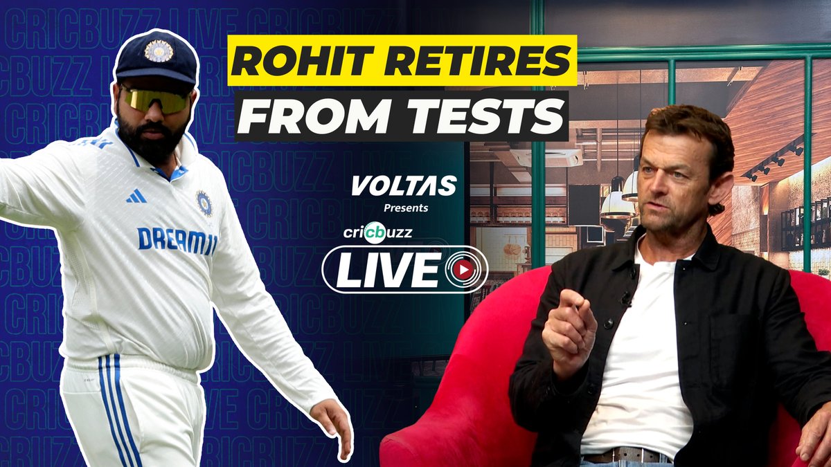 Rohit Sharma retires from Test cricket‼️ Adam Gilchrist &amp; Harsha Bhogle react, on #CricbuzzLive #India #RohitSharma My Voltas