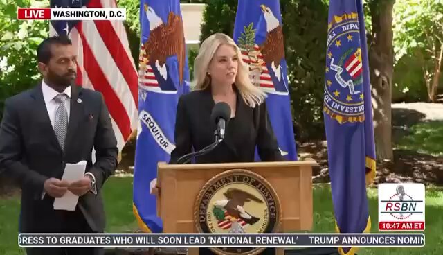 🇺🇸 AG PAM BONDI: 205 CHILD SEX PREDATORS ARRESTED IN JUST 5 DAYS “Today, we are proud to announce the results of the FBI's Operation Restore Justice Initiative. This historic, unprecedented, nationwide operation led to the arrest of 205 child sex predators — Unbelievable! These are online predators: 15 victims, children — in 5 days, we were able to help.” Source: RSBN, Attorney General Pamela Bondi