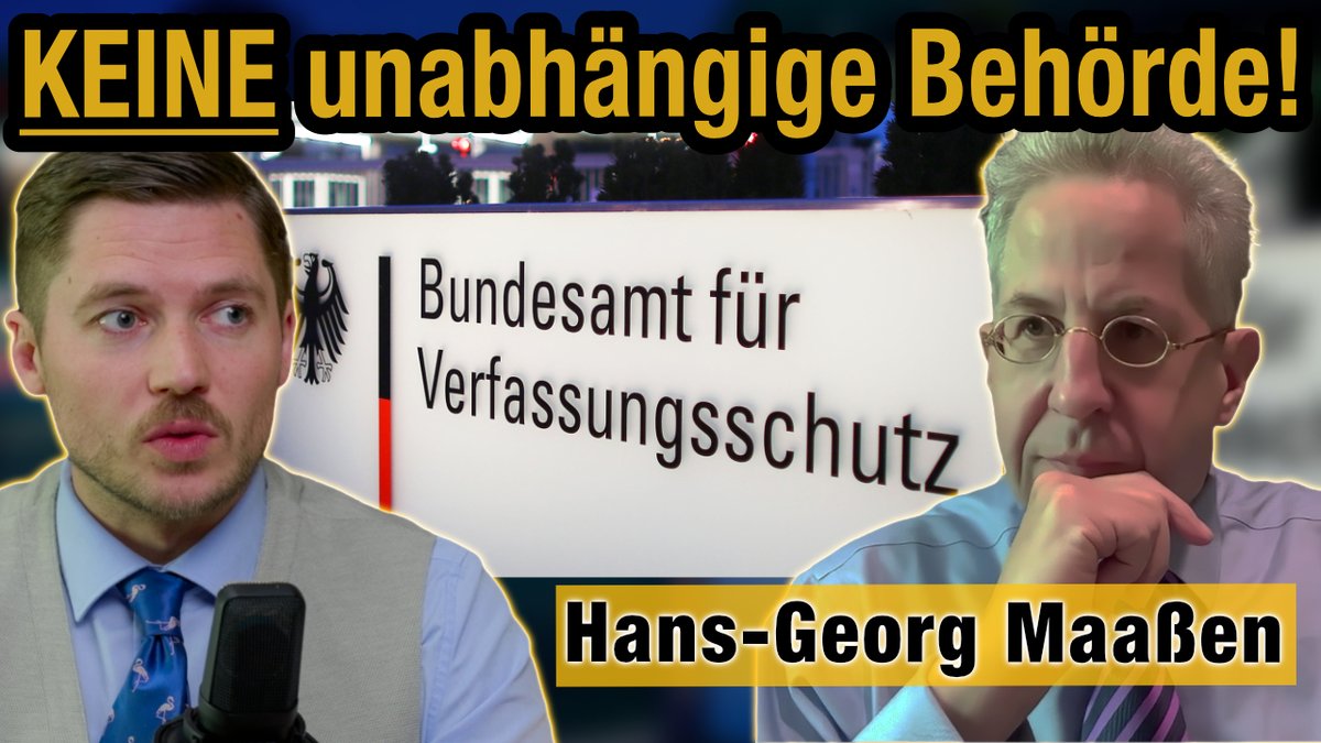 Ein "unabhängiger" Verfassungsschutz? Sollte eine Regierungsbehörde Parteien in einer Demokratie überwachen dürfen? Ist es Anzeichen einer Wehrhaften Demokratie oder schädlich für das Vertrauen in den Rechtsstaat? Mein Interview mit Hans-Georg Maaßen.