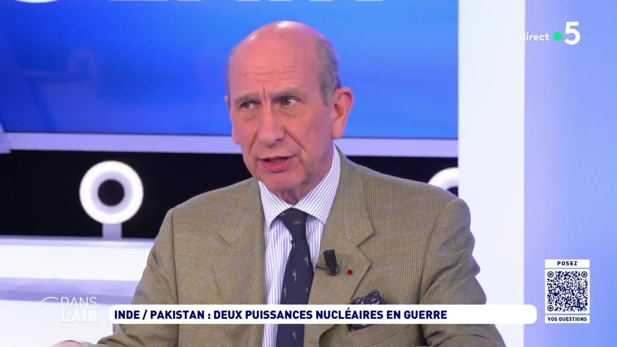 "C'est une histoire qui date de 1947 et de l'indépendance de l'#Inde et du #Pakistan. Le #Cachemire n'a jamais été bien défini entre ces deux pays. Une partie est administrée par l'Inde, une autre par le Pakistan, une autre encore par la #Chine, donc c'est compliqué !" Dominique Trinquand