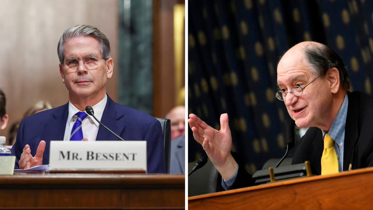 At today's House Committee on Financial Services - Democrats hearing, I pressed Treasury Secretary Treasury Secretary Scott Bessent on Trump’s policies that are hurting Americans: raising home rebuilding costs on fire victims through tariffs, defending tax breaks for Americans investing in China, and trying to kill the IRS Direct Program, which would make tax filing free for millions of Americans. Watch ⬇️