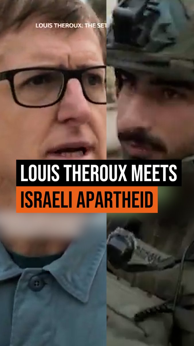 Apartheid. That's what Louis Theroux exposed on our screens. And yet almost the entire Western media covers up this basic truth.