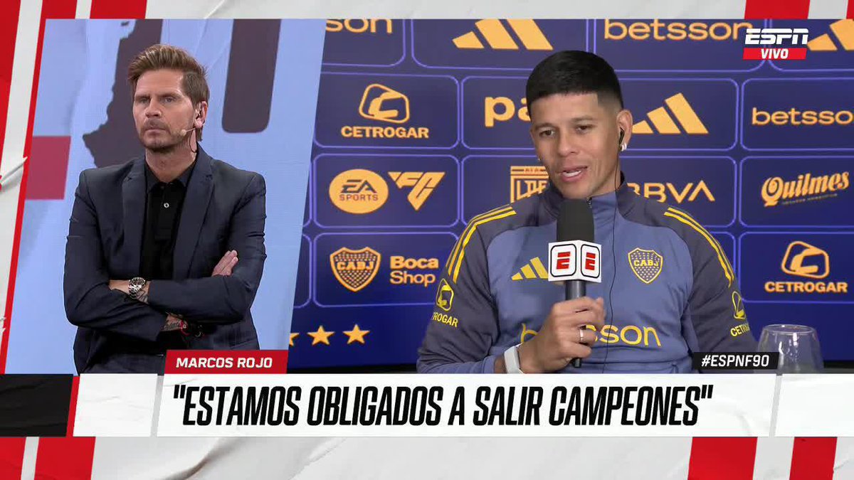 "Rojo" Porque se quejó de la "presión" de los hinchas: “Empatamos o perdemos un partido y se recuerda que quedamos afuera de la Libertadores. Nos molesta. Parece que la presión solo la tiene Boca, que somos los únicos que tenemos que ganar sí o sí”.