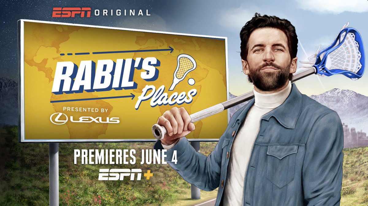 New ESPN Original Series ‘Rabil’s Places’ set to premiere June 4 on ESPN+ Join Paul Rabil as he explores the rich history &amp; traditions of college &amp; professional lacrosse while paying respect to the game’s indigenous origins More: