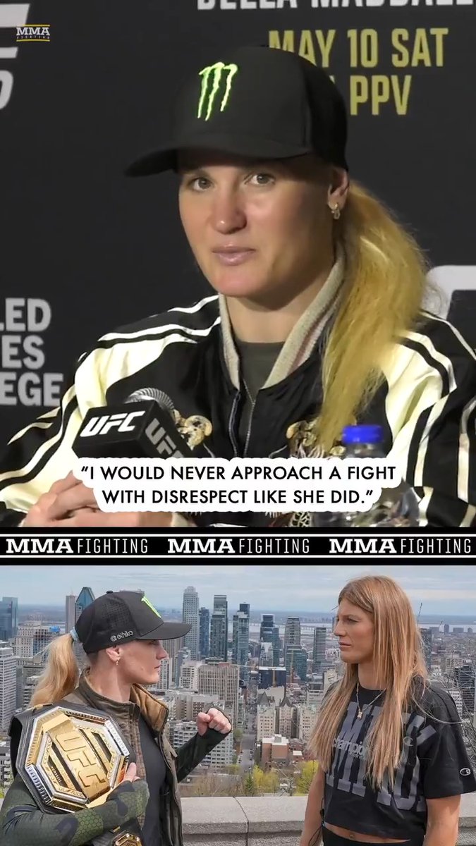 Valentina Shevchenko says you can't compare her to Manon Fiorot ahead of #UFC315: "I will never approach my opponents with as much disrespect as she did."