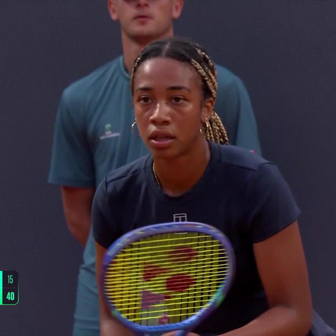 Statement made 👊 Tyra Grant is in the lead after taking the opener 6-3 over Ruzic. #IBI25