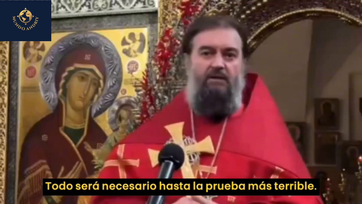 🇷🇺☦️ En Rusia, querer la paz te convierte en el anticristo. Y no, no lo digo yo, lo dicen los curas del Patriarcado de Moscú🤡
