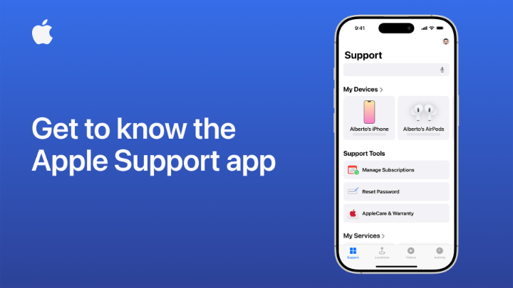 The Apple Support app empowers you to learn all about your Apple devices and services. Download it from the App Store: And here’s how it works.
