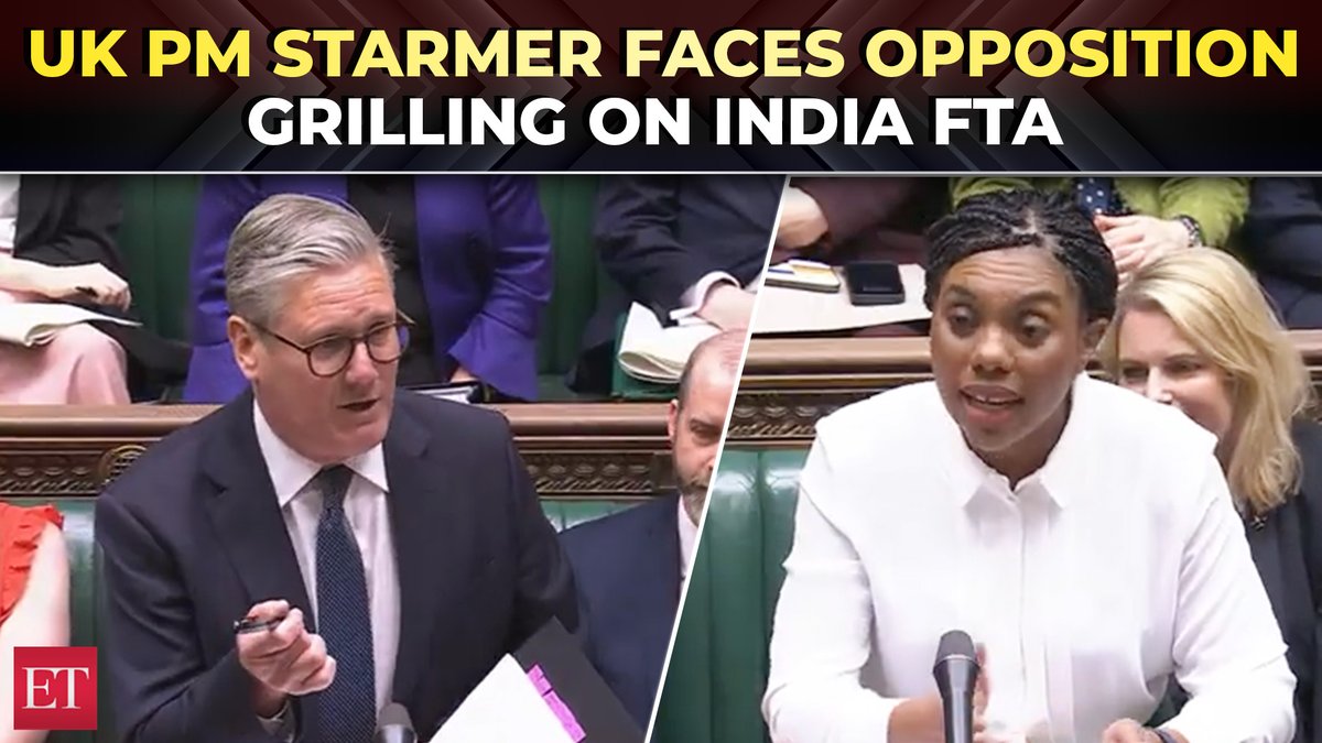 '#British #workers sold out in #India trade deal': #UK PM #Starmer grilled in #Parliament over #FTA 🇮🇳🇬🇧 Catch the day's latest news and updates ➠