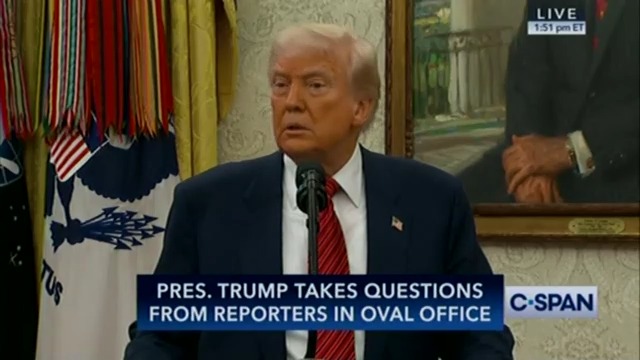 Trump says it's 'disappointing' that GOP senators are speaking out about Ed Martin, who was on a white nationalist podcast and helped organize January 6th