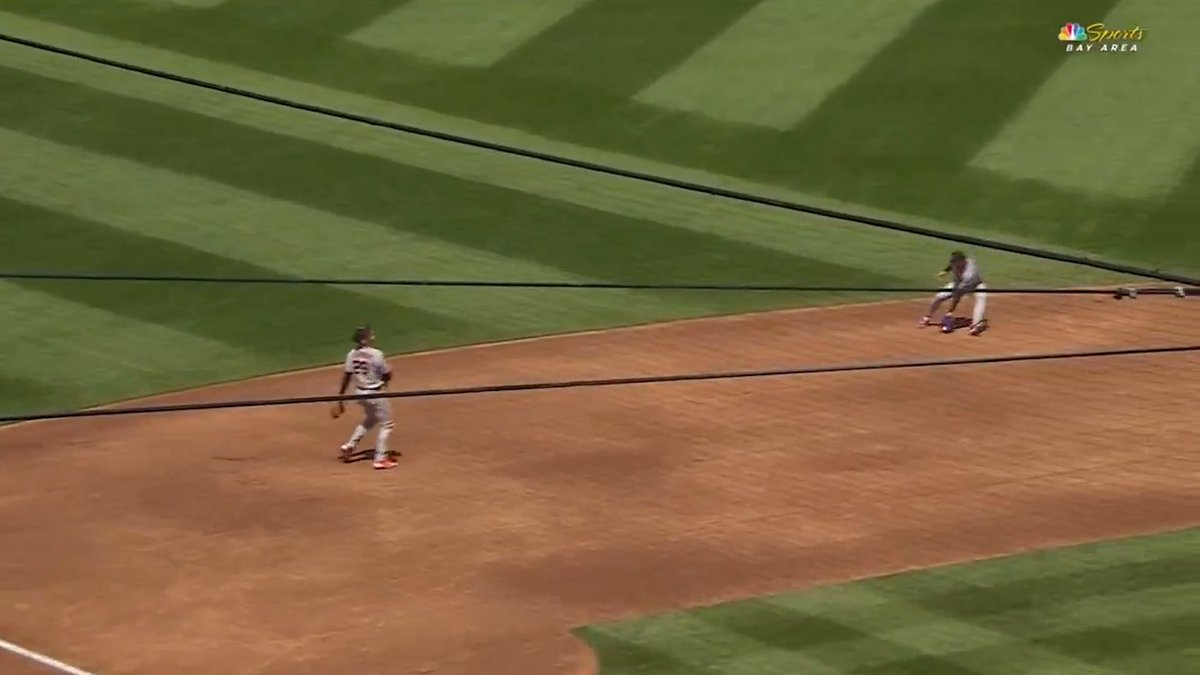 Matt Chapman was in another universe trying to find out where that baseball was