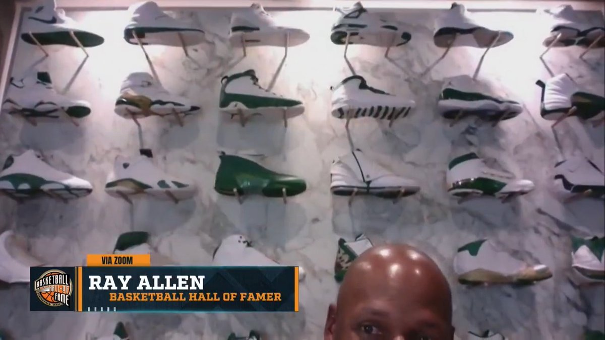Ray Allen shares the story about the time he had to ask Michael Jordan to use a pair of his sneakers for warm ups.