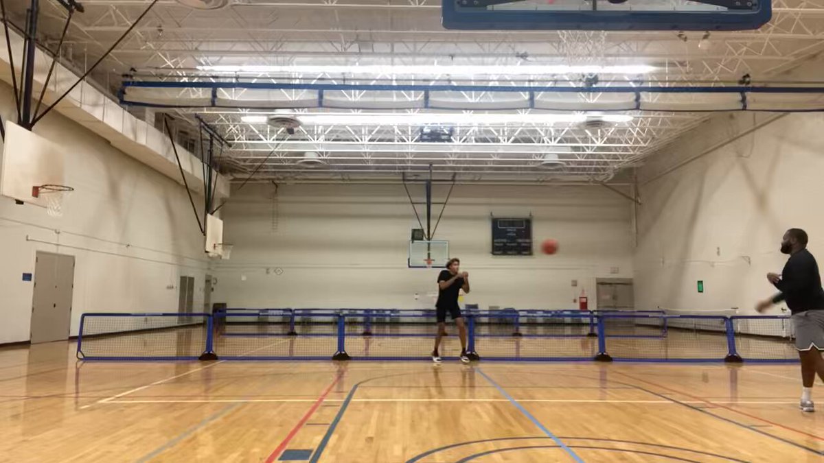 Easiest person to rebound for , just stand under the rim lol Transfers that played for me if you home from school come get in the gym! The gym is open all summer. I need to see if y’all in shape anyway. Lol #TTw