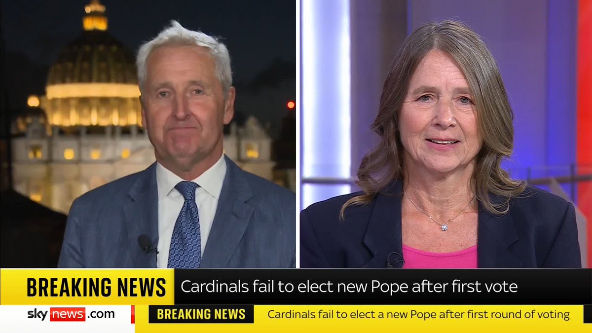 'Do you have a theory on why it took so long?' Assistant Editor at The Tablet Ruth Gledhill tells Mark Austin 'maybe it is going to take a lot longer than we think' after the first vote failed to elect a new Pope Latest ➡️ 📺 Sky 501