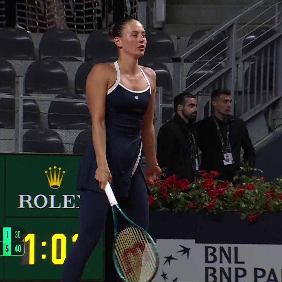 On another level 📈 Marta Kostyuk puts on a dominate showing to knock out Eala 6-0, 6-1. #IBI25