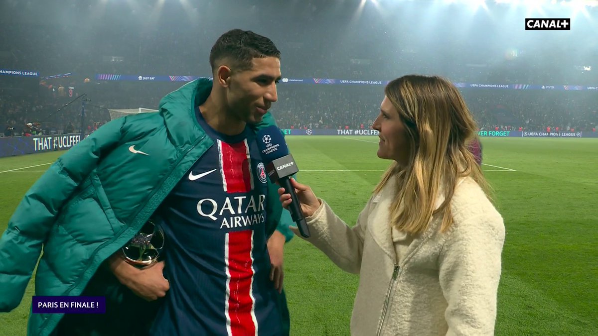 🗣️ "Luis Enrique est un génie" 🧞‍♂️ Achraf Hakimi salue le travail de son entraîneur pour emmener le PSG en finale de Ligue des champions ✨ #PSGARS | #UCL