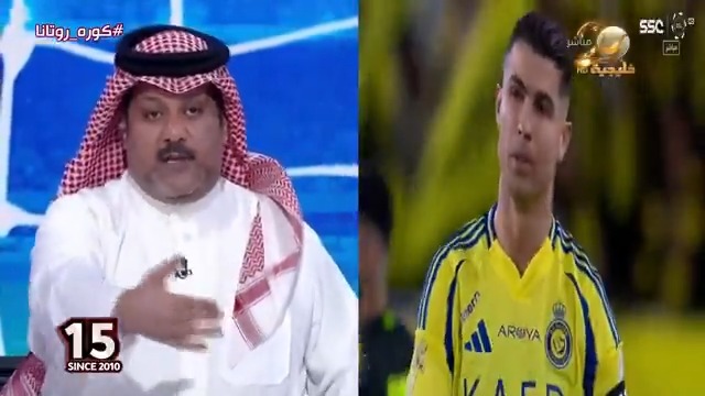 تركي العجمة: تصرفات كريستيانو يجب أن تُواجَه بموقف حازم من إدارة النصر، إذا كانت هناك إدارة تحترم الكيان واللاعبين.. ويجب أن يعتذر اللاعب لزملائه؛ وإلا فغيّروا اسم النادي إلى نادي كريستيانو رونالدو! تركي العجمة #كورة_روتانا #النصر_الاتحاد