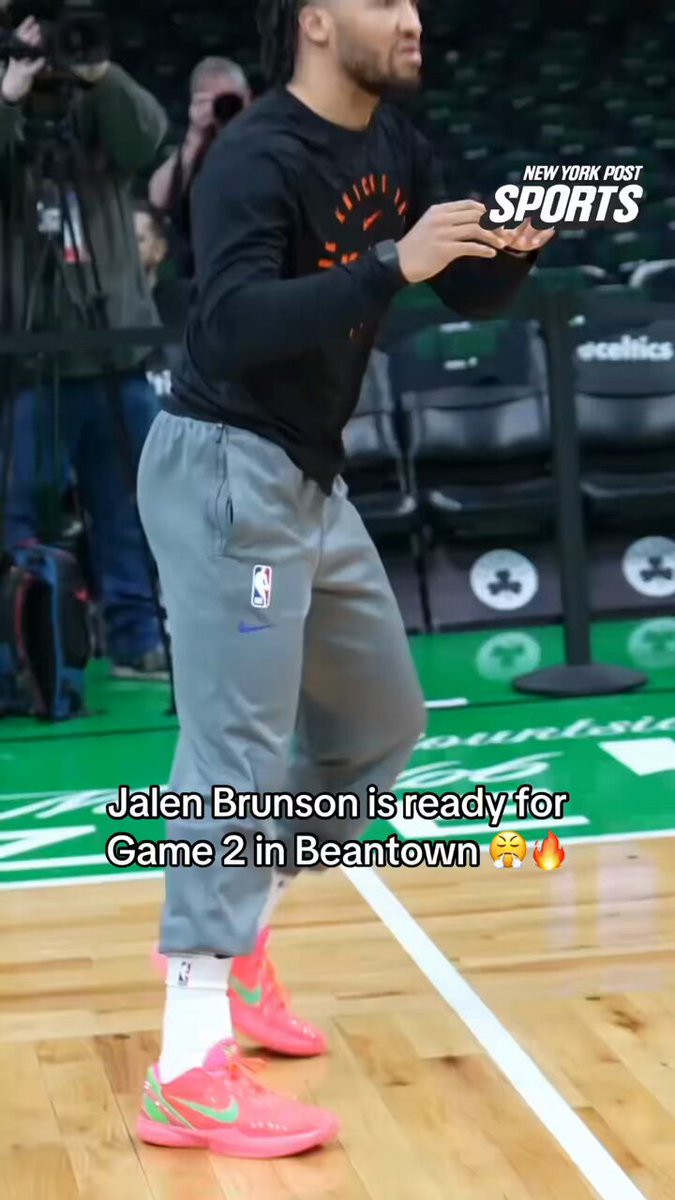 When you’re ready to turn the Celtics defense into New England Clam Chowder 😏 Jalen Brunson had 29 points in the come from behind win for the Knicks in Game 1.