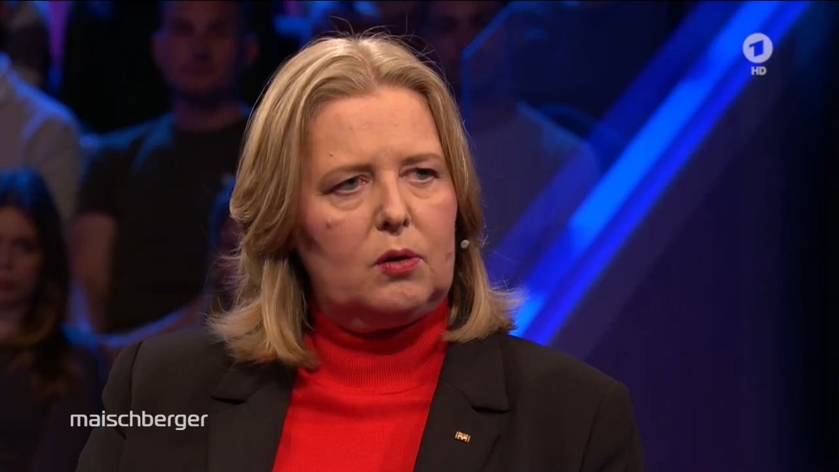 Die Menschen könnten sich immer darauf verlassen, dass sie „eine Sicherung haben in der Not”, so Bundesarbeitsministerin @BaerbelBas (Bundesministerium für Arbeit und Soziales). Klar sei aber auch: „Wer nicht mitwirkt, arbeiten kann, der muss auch mit #Sanktionen belegt werden.” #Bürgergeld #maischberger