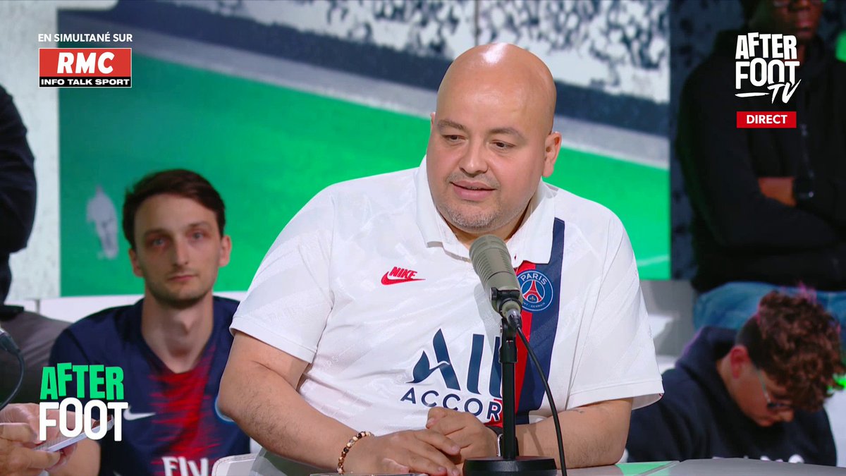 🐈‍⬛ Adil, chat noir du PSG : il était au stade à Barcelone et contre Manchester United lors des remontadas. Ce soir, il a préféré venir sur notre plateau... et ça donne une qualif' en finale ! #RMCLive