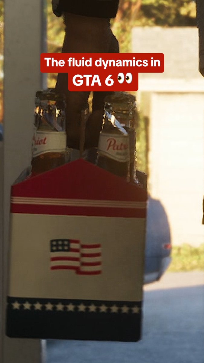 The GTA 6 trailer graphics are beautiful. Look at that 6-pack animation…