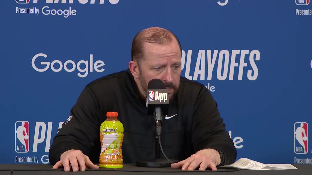 "Always have the belief in each other" Tom Thibodeau talks about what back-to-back 20-point comebacks have shown him about the Knicks: