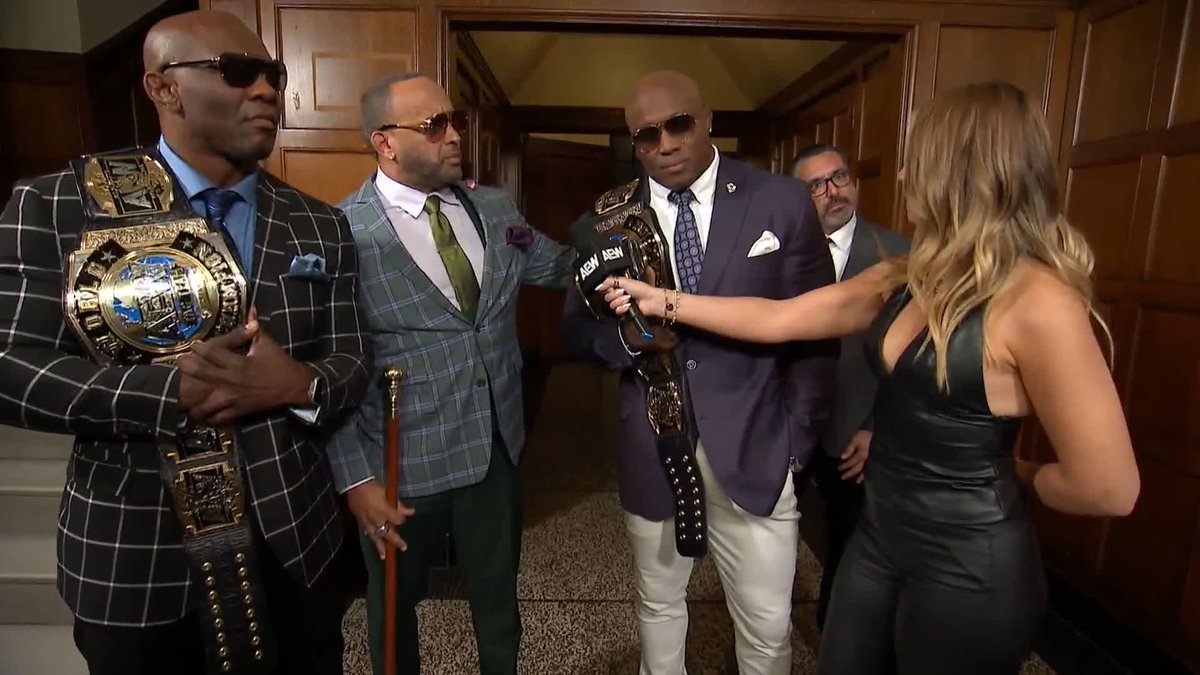 "When he speaks, we listen." The answers from The Hurt Syndicate will have to wait until next week! Watch #AEWDynamite LIVE on TBS &amp; MAX MVP | Shelton J. Benjamin | Bobby Lashley