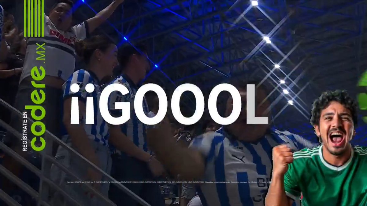 🇨🇴 GOLAZO (como de costumbre) de Nelson Deossa. El colombiano marca el 1-1 de #Monterrey ante #Toluca, al 44’ 👀 Es la quinta anotación del volante en la Liga MX
