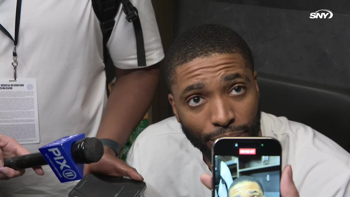 "It hurt me that I'm making my team lose in that moment. It's really just, shout-out to them, for real." Mikal Bridges again praises his teammates for picking him up tonight: