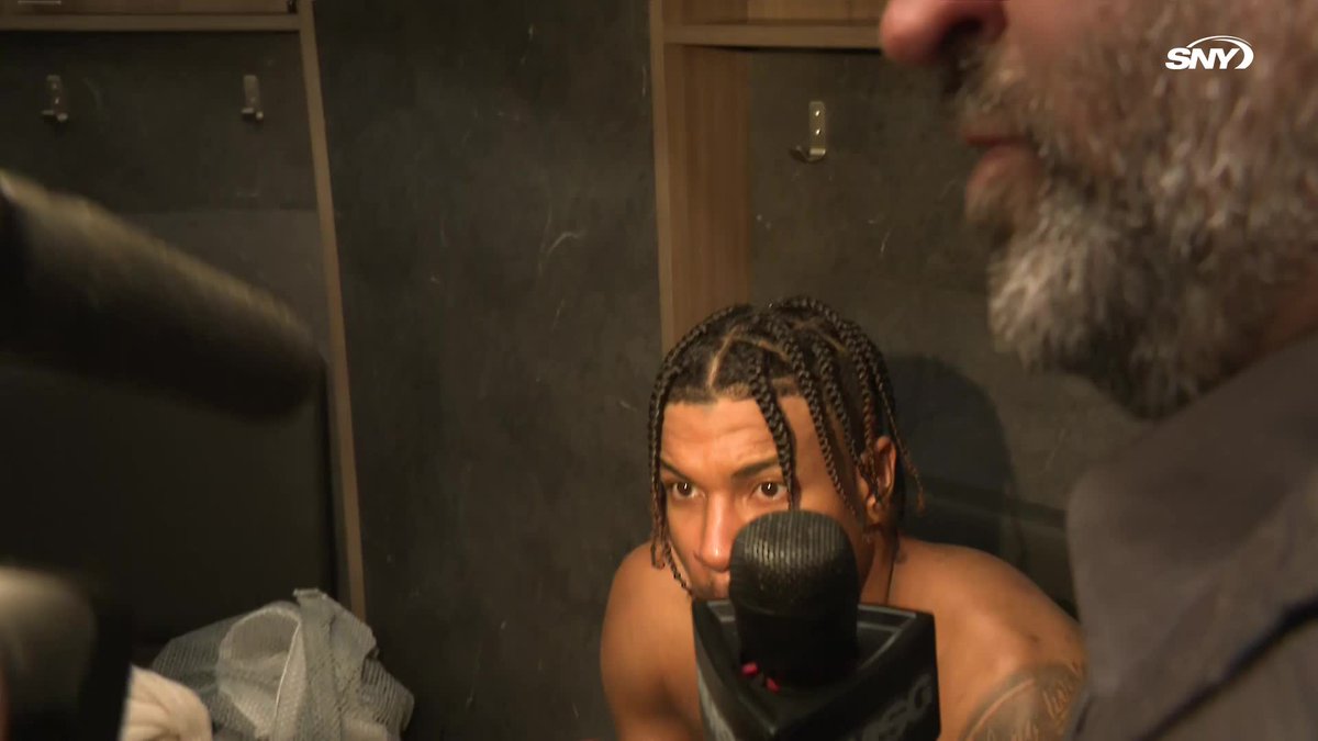 "Just kept fighting, kept believing in each other" Deuce McBride talks about the Knicks' resiliency in their comeback win: