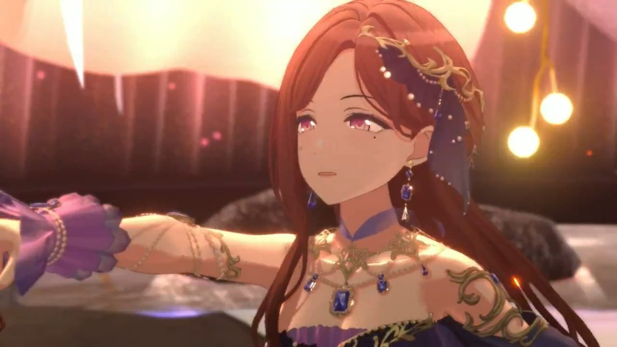 ピックアップで登場中の咲耶さん、円香さんたちに 『Fading Stars』を踊ってもらいました~ 限定★3【至福の時間をキミに】白瀬 咲耶 限定★3【月夜に落ちた赤光】樋口 円香 の『アナザー衣装』ですよ~♪ ✨今すぐプレイ!