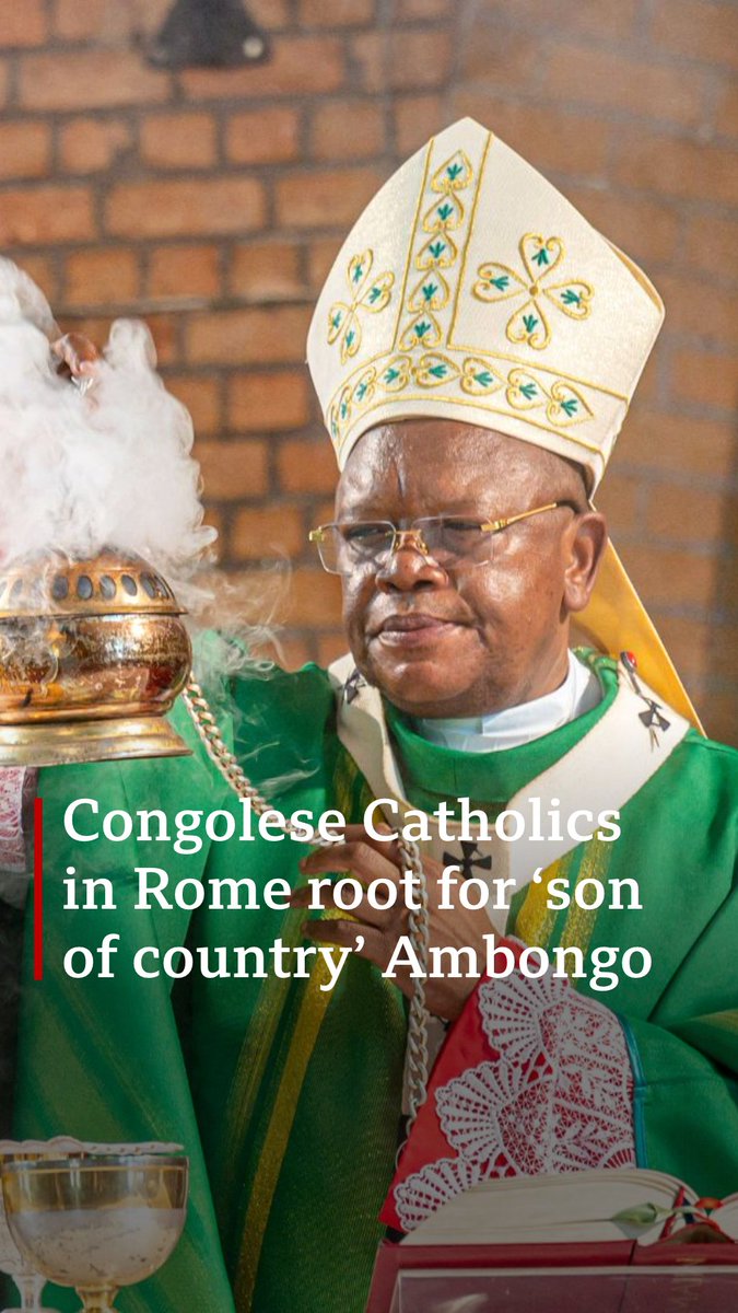 Congolese Catholics in Rome have spoken of their hopes that the next pope will be from their country. Cardinal Ambongo from DRC is one of the key candidates for the papacy and one of 17 Africans taking part in the conclave to elect the successor to Pope Francis at the Vatican.