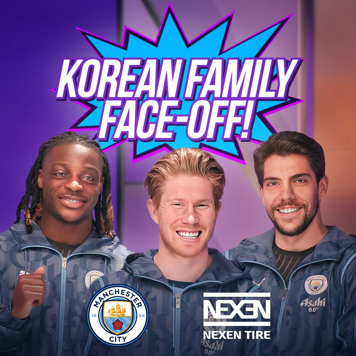.Kevin De Bruyne, Jeremy Doku &amp; Stefan Ortega take on a team of fans to celebrate Korean Family Month powered by NEXEN TIRE 🙌 Who will come out on top? 🤔⤵️