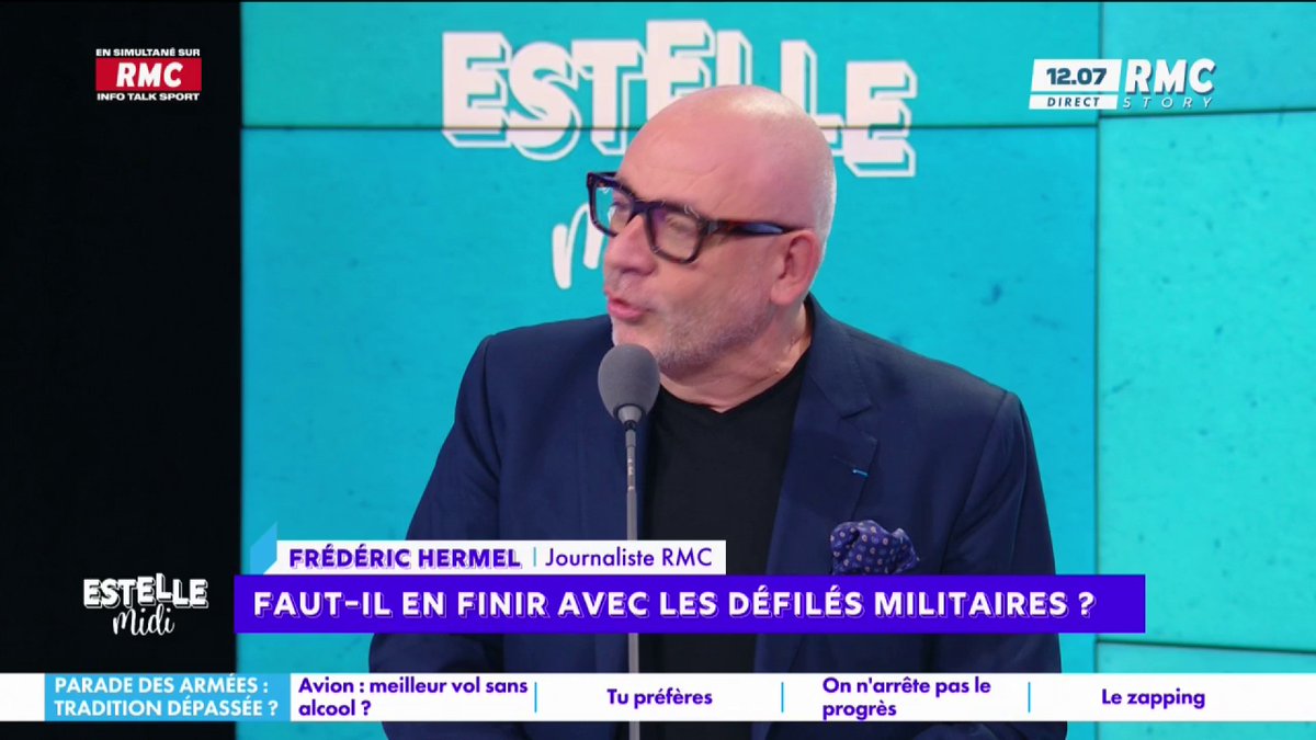 🪖 Faut-il en finir avec les défilés militaires ? 🎙️ frédéric hermel🇫🇷 : "Il y a 80 ans, mon grand-père était libéré par l'Armée rouge ! C'est notre histoire ! Ce sont des jours qui me bouleversent... Il faut pouvoir transmettre ce sentiment patriotique !" #EstelleMidi