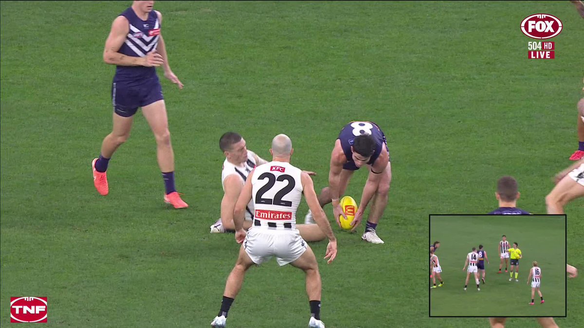 Does Andrew Brayshaw have anything to worry about here? 📺 Watch #AFLFreoPies LIVE on ch. 504 or stream on Kayo: ✍️ BLOG 🔢 MATCH CENTRE