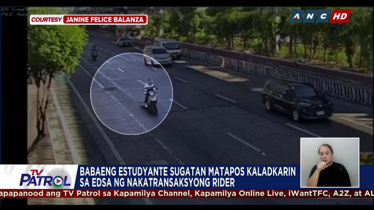 Sugatan ang isang babaeng college student matapos kaladkarin sa EDSA ng nakatransaksiyong motorcycle rider.