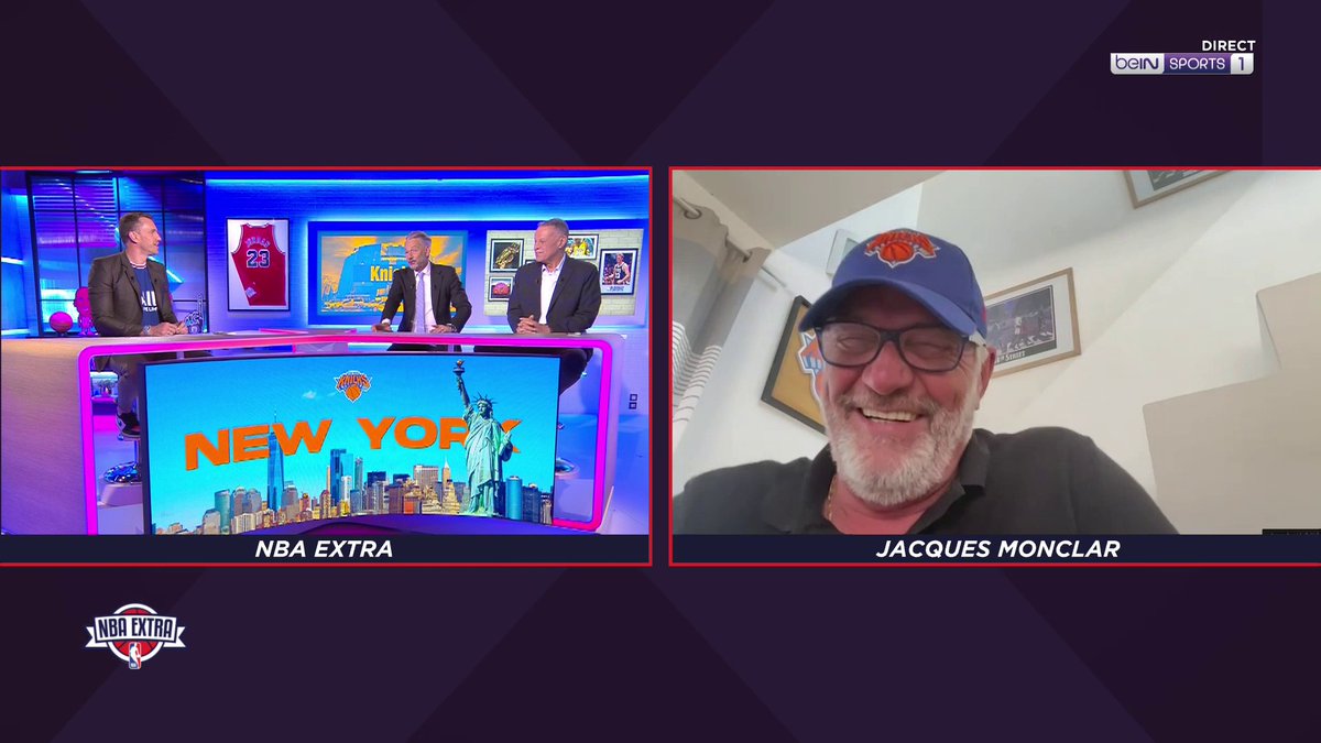 🏀 #NBAextra 👋 Le plus grand fan des Knicks, Monsieur Jacques Monclar est avec nous !