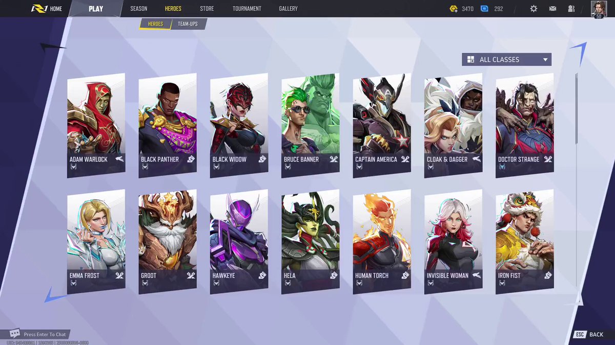 You can now see skins in the hero tab! Via Miller Ross